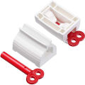 Plastic Mini Squeezer Manual Toothpaste Dispenser Toothbrush Holder Set of 2 Pcs 0 - Manual Toothpaste Dispenser |. 