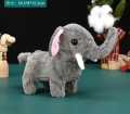 Electric Plush Toy Walking Sounding Moving Velvet Cartoon Elephant Toy For Boys Girls Electronic Pets. 