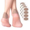 Self-adhesive Flannelette Anti-abrasion Heel Feet Sticker Corns Blisters Calluse Pain Relief Soft Large Oval Back Heel Stickers. 