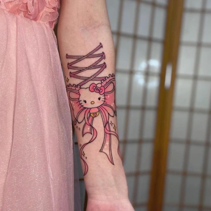 %E3%80%90Mega%20Hello%20Kitty%20Tattoo%20Cute%20Japanese%20Pink%20Snake%20Line%20Love%20Girl%20Sweet%20Butterfly%20Flower%20Arm%20-%20Image%206