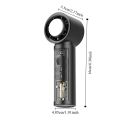 Long-lasting Semiconductor Refrigeration Handheld Fan with Digital Display 100 Gears Adjustable Mini Air Cooler Rechargeable High-Speed Portable Cooling Fan Student. 