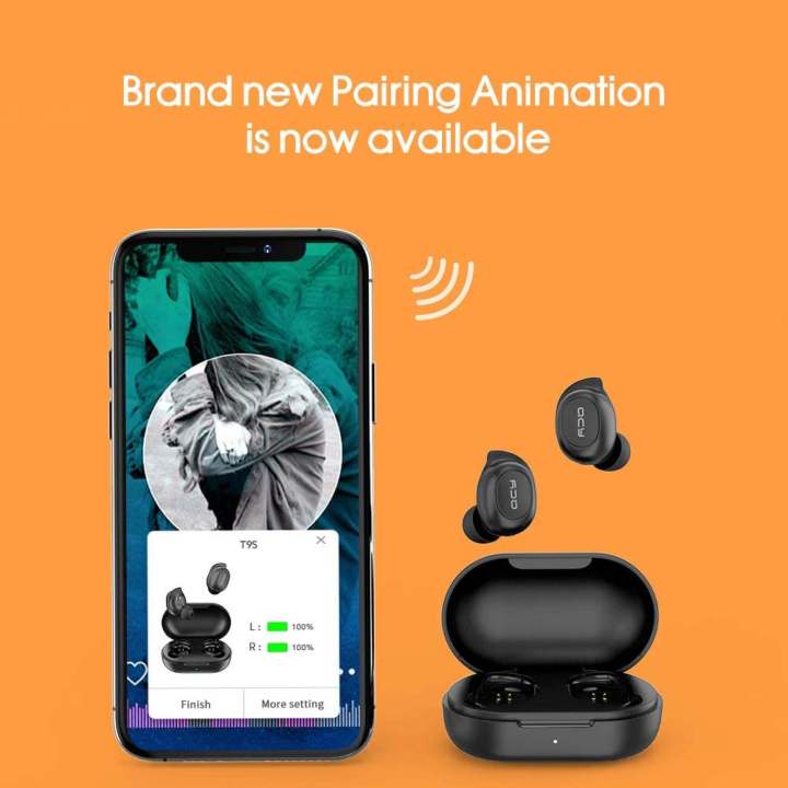 QCY%20T9%20True%20Wireless%20Bluetooth%20Earbuds%20with%20Magnetic%20Charging%20Case,%20Bluetooth%20V5.0%20in-Ear%20Stereo%20Earphones,20%20Hours%20Playtime%20-%20Image%203
