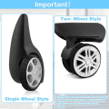 8Pcs Luggage Wheel Covers, Silicone Luggage Cover Protector Suitcase Wheel Covers, Silent Protection Luggage Compartment. 