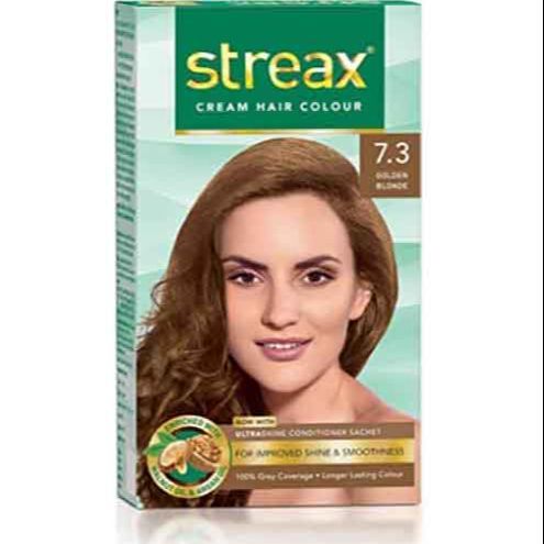 Streax Cream Hair Color Golden Blonde 7.3-120ml