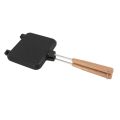 Portable Aluminum Double Sided Frying Pan Disassembly Hook Sandwich Frying Pan Grid With Handle Anti Stick Sandwich Maker Breakfast. 