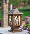 Antique Garden Gate Light Outdoor Column Lamp Antirust Waterproof Post / Pillar Table LED Lighting Lamps E27 Decoration Pillar Light By Bijulipasal. 
