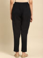 Kiva Women Rayon Solid Ankle Length Straight Pant. 