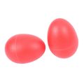 fasdaga 2 Pair Plastic Percussion Musical Egg Maracas Shakers Red. 