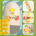 4Pcs High Quality Cute Cartoon Baby Spinning Toy Interesting Portable Finger Spinning Top with Suction Cup Bathing Toy Kid. 
