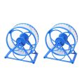 FORIDE 2X Pet Jogging Hamster Mouse Mice Small Exercise Toy Running Spinner Sports Wheel Pets Guinea pig Supplies. 
