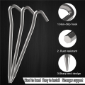 OYPFXMI Tent Pegs 24 PCS 124cm Metal Heavy Duty Tent Hooks Aluminum Alloy Rust Free Camping Tent Ground Pegs. 