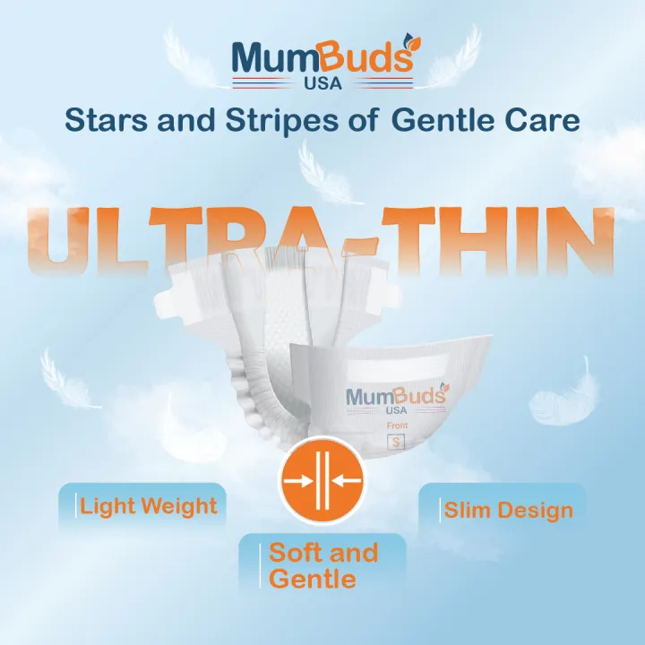 MumBuds%20American%20UltraThin%20Baby%20Diaper%20Newborn%2022Pcs%20-%20Image%208