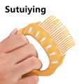 Sutuiying Pet Cat Comb Massage Brush Shell Shaped Handle Pet Grooming Massage Tool To Remove Loose Hairs For Cats Cleaning Accessories. 