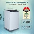 Haier 7 Kg, 5 Star, Oceanus Wave Technology Fully Automatic Top Loading Washing Machine_HWM70-1269DB. 