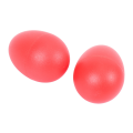 ARELENE 3 Pair Plastic Percussion Musical Egg Maracas Shakers Red. 