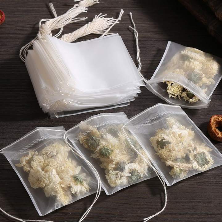 Somnus feng   100 Pcs Disposable Tea Bags Filter Bags for Tea Infuser with String Heal Seal, Food Grade Non woven Fabric Spice Filters Teabags phone case