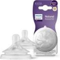 Philips Avent SCY964/02 Natural Response Nipple, 3m+ Twin Pack, White, Flow 4 teats BPA Free*. 