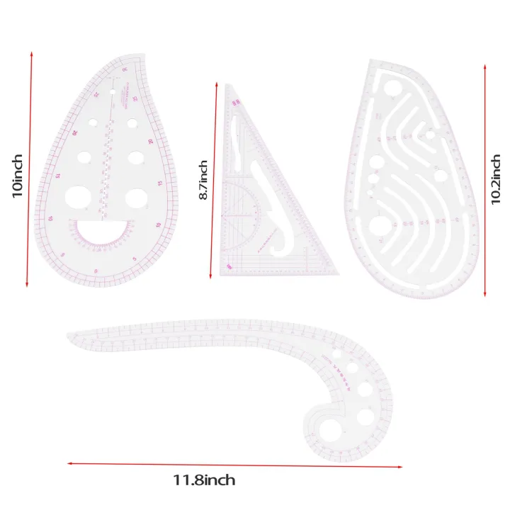 Sewing%20Ruler%20Set%20(4%20Pcs)%20-%20Metric%20Ruler%20Set%20French%20Curve%20Pattern%20Grading%20Ruler%20Dressmaking%20Drawing%20Drafting%20Measure%20Template%20Tools%204%20Style%20For%20Designers%20-%20Image%208