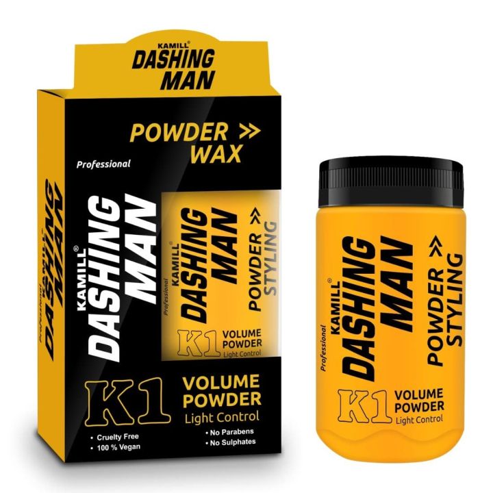 Kamill Professional hair Volumizing Powder Wax | 100% Natural & Safe Hair Styling Powder | Paraben & Sulphate Free | 24 Hours Strong Hold With Matte Finish | Hair Styling