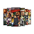 Attack On titan Anime Series Eren Mikasa Levi Ackerman Armin Annie Reiner Set of 6 Poster. 