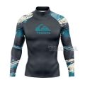 Men's Surf Shirt Sport Rash Guards Suit Quick Dry Long Sleeve Wetsuit Beach T-shirt Tights Surf Guard Top Clothes Swimsuit UV. 