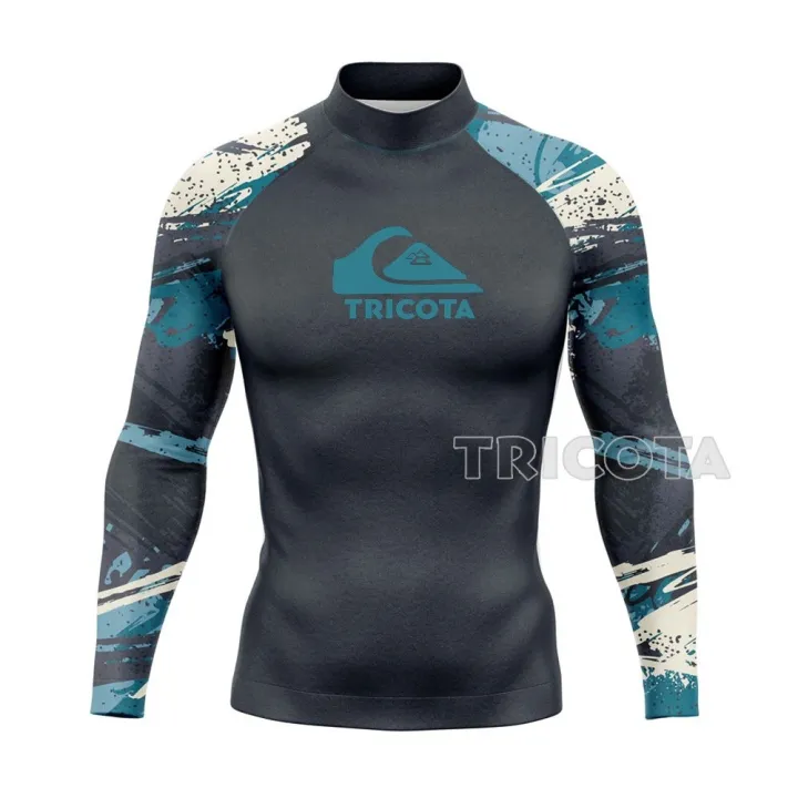 Men's%20Surf%20Shirt%20Sport%20Rash%20Guards%20Suit%20Quick%20Dry%20Long%20Sleeve%20Wetsuit%20Beach%20T-shirt%20Tights%20Surf%20Guard%20Top%20Clothes%20Swimsuit%20UV%20-%20Image%204
