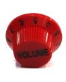 Red Volume Control Knob. 