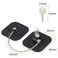 2 Pcs Refrigerator Door Lock Freezer Window Safety Locks with Key Cable Restrictor Adhesive Freezer Door Latch Black. 