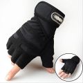 Weight Lifting Wrist support Gym & Fitness Gloves (Free Size, Multicolor) | Padded Half Gym Gloves With Wrist Support. 