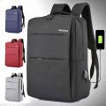 Slim Laptop Backpack With USB Charging Port Bag for Men and Women. 