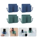 Wall Mounted Mobile Phone Charging Organizer Remote Control Storage Box Multifunction Stand Rack Phone Plug Wall Holder. 