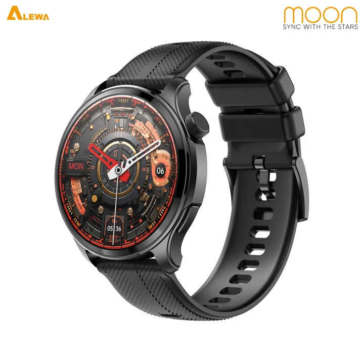 Alewa%20Moon%20Amoled%20Round%20Metallic%20Smart%20Watch%20%7C%205.3%20BT%20Call%20%7C%203ATM%20Waterproof%20%7C%20Dustproof%20%7C%20290mah%20Battery%20%7C%20DaFit%20App%20(Rose%20Gold/Black/Starry%20Silver)%20-%20Image%209
