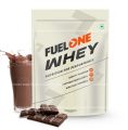 MuscleBlaze Fuel One Whey Protein Powder 1kg Chocolate Flavor 24g Protein 5.3g BCAA 11.3g EAA 4.2g Glutamine. 