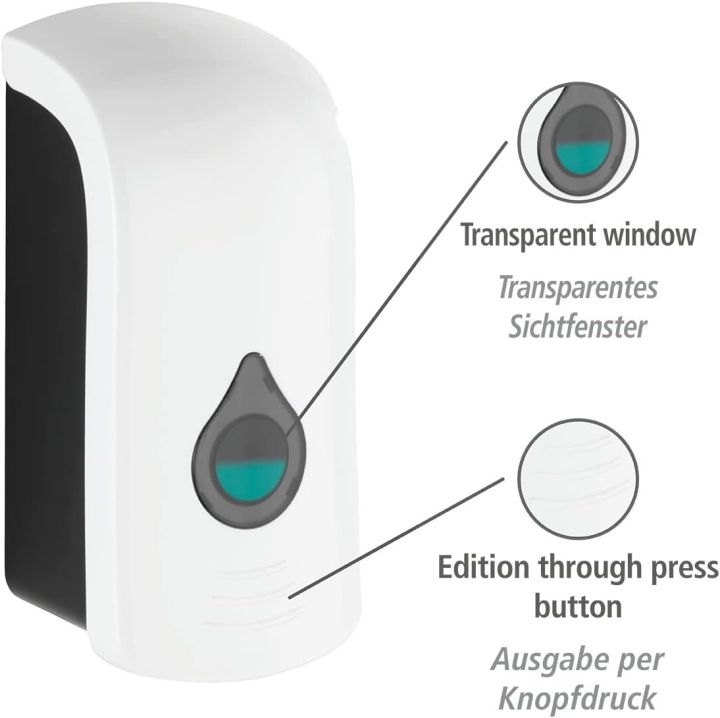 Wall%20Mounted%20Multipurpose%20Manual%20Hand%20Press%20Soap%20Dispenser%20750ML%20-%20White%20-%20Image%203