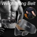 Valeo Leather Padded Gym Belt, Weight Lifting Belt, Back Support | Back Support Padded Leather Gym Belt. 