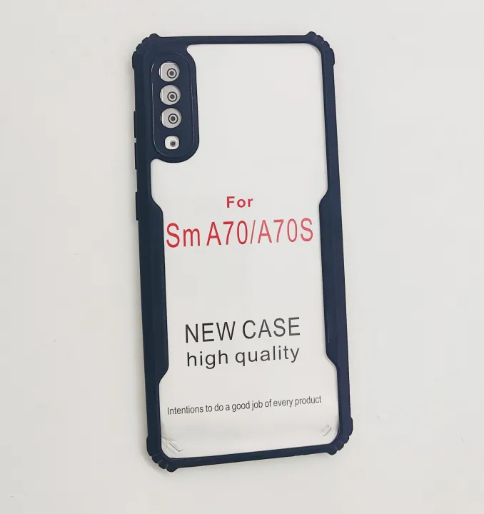 Phone%20Cover%20For%20Samsung%20Galaxy%20A70%20/%2070S%20Back%20%20Clear%20Hybrid%20Shock%20Proof%20Armor%20Case%20-%20Image%202