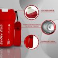 Stainless Steel Vacuum Insulated Hot Cold Travel Coffee Mug With Lid 400ML - Red. 