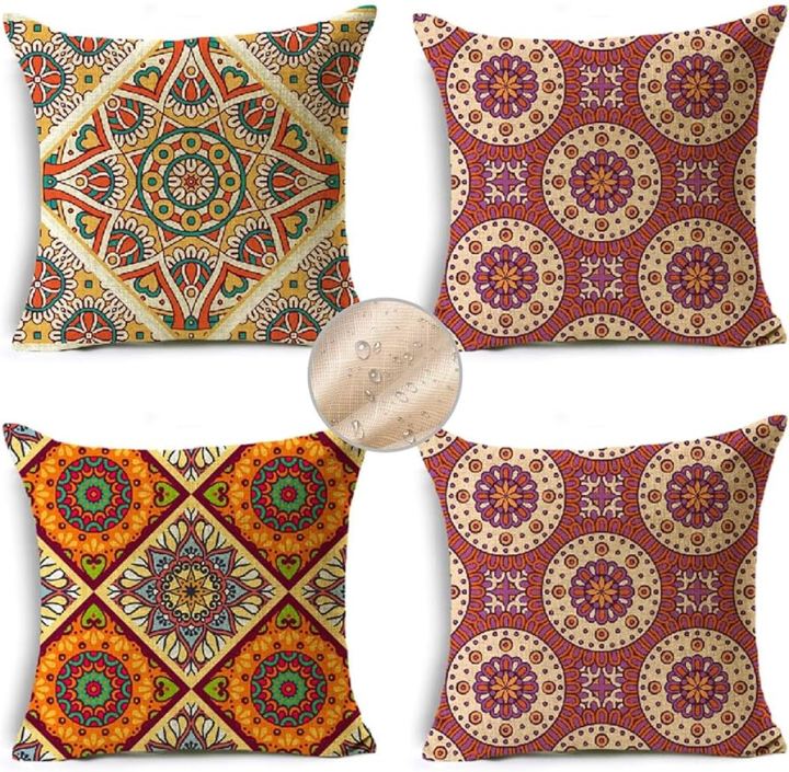 Multicolor - Handcrafted Cotton Patchwork Cushion Cover 77 main image 0