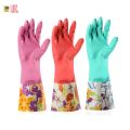 Waterproof Dish Washing And Cleaning Gloves - Fur Inside. 