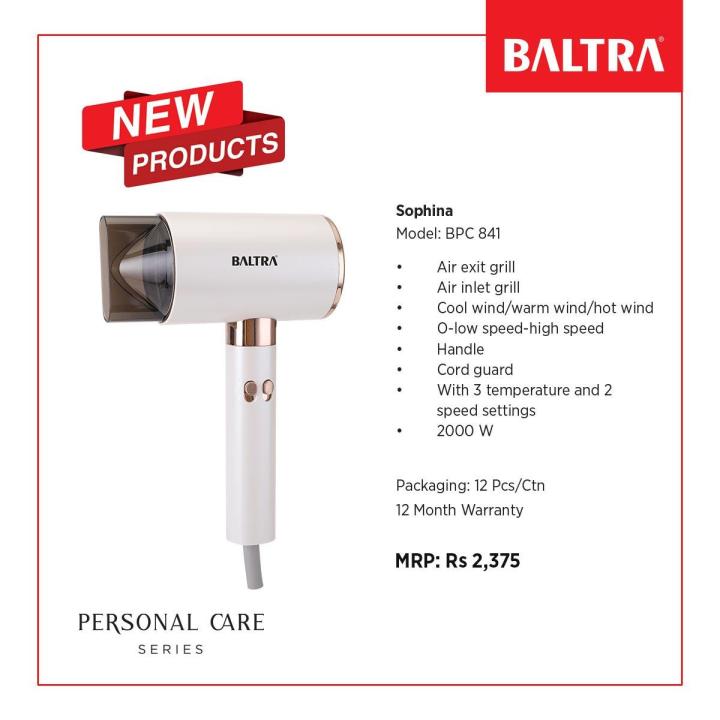 BALTRA%20Hair%20Dryer%20Sophina%20%7C%20BPC%20841%20%7C%20Air%20exit%20grill%20%7C%20Air%20inlet%20grill%20%7C%20Cool%20wind/warm%20wind/hot%20wind%20%7C%20O-low%20speed-high%20speed%20%7C%20Handle%20%7C%20Cord%20guard%20%7C%202%20speed%20settings%20%7C%202000%20W%20%7C%2012%20Month%20Warranty%20-%20Image%208