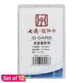 ID Card Transparent Set Of 12. 