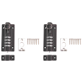 ARELENE 2X Password Lock Black Bolt Metal Door Latch Anti-Theft Safety Combination Digit Padlock Outdoor Gate Hardware. 
