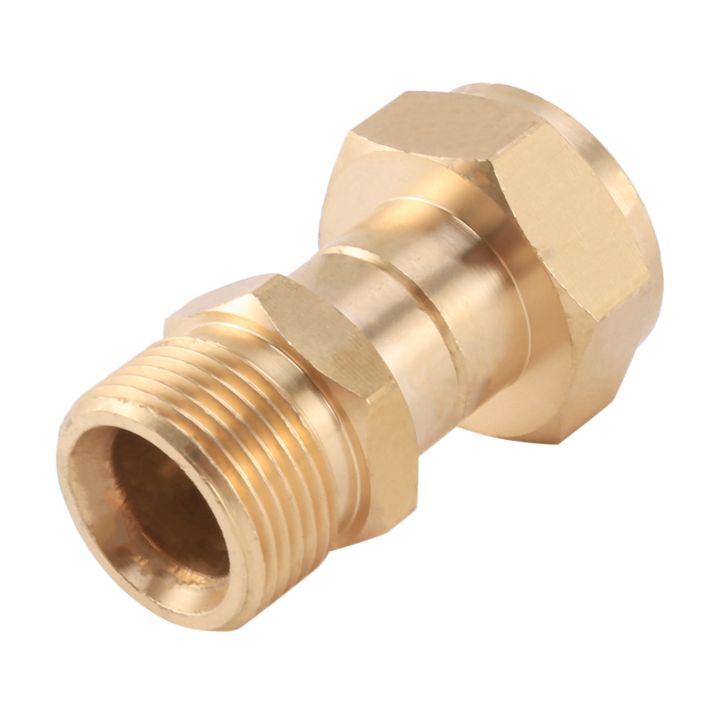 JAERBEE%204X%20Pressure%20Washer%20Swivel%20Joint,%20Free%20to%20Hose%20Fitting,%20Anti%20Twist%20Metric%20M22%2014mm%20Connection,%203000%20Psi%20-%20Image%206