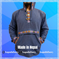 Kapada Fancy Bhutani Hoodie for Men Winter Hoodie With Inner Fleece/Fur. 