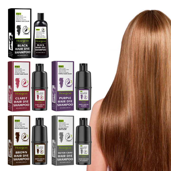 Hoegoa%20100ml%20Hair%20Dye%20Shampoo%20Natural%20Coloring%20Fashion%20Hair%20Styling%20Covering%20Gray%20White%20Treatment%20Permanent%20Hair%20Dyeing%20Shampoo%20-%20Image%203
