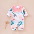Jumpsuit For Newborn Baby With Bibs. 