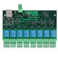 Modbus RTU 8 Channel 12V Relay Output Board Module Switch Input RS485 / TTL Communication Module. 