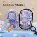 SHELLY Pop Mart Stroller Bag PVC High Transparency Bone Structure 3D Baby Display Closed Visible Blind Box Protective Cover. 