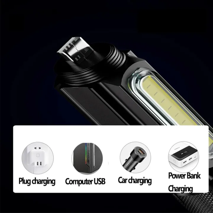 DISICHEN%20Fashion%20High%20Power%20Led%20Flashlights%20Camping%20Rechargeable%20Flashlight%20Portable%20COB%20Outdoor%20Zoom%20Fishing%20Lighting%20Lights%20Strong%20Light%20-%20Image%205