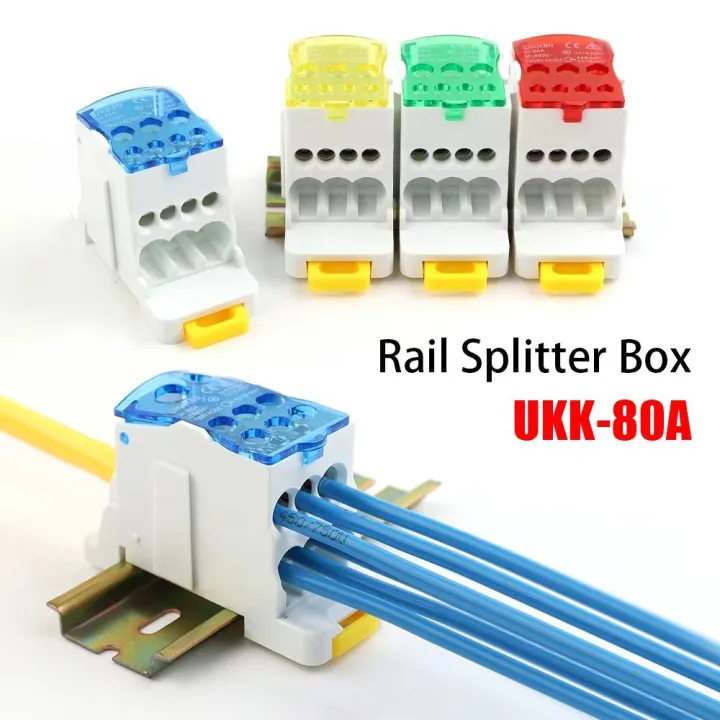 1Pcs Durable High-Current UKK-80A Splitter Box Junction Din One In ...